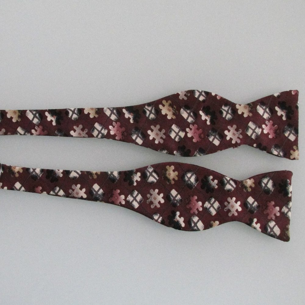 Talbots Studio Self-Tie Butterfly End Silk Bow Tie